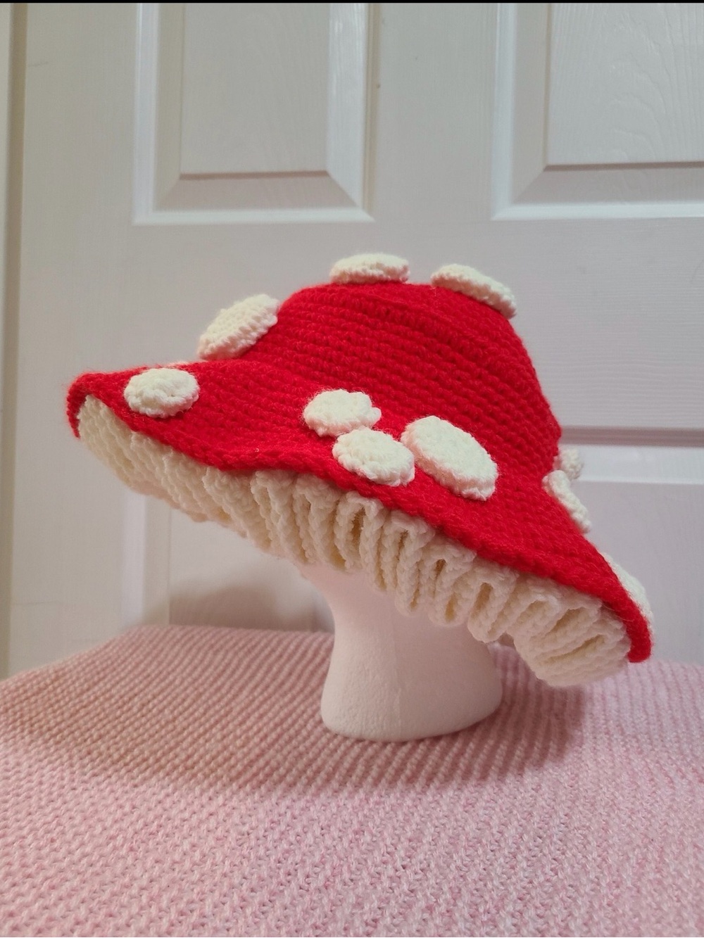 Kid Handmade Crochet Mushroom Hat by Lovemegurumi on Etsy